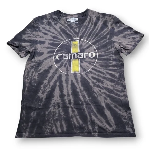 Lucky Brand Men's Chevrolet Camaro Short Sleeve Tie Dye Tee Raven Tie Dye S - Picture 6 of 10